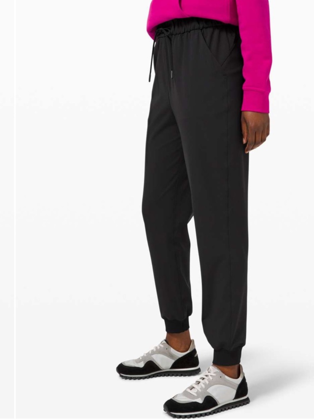 Lululemon Keep Moving Jogger Black High Rise Stretch Pant Size 0